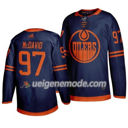 Herren Eishockey Edmonton Oilers Trikot Connor McDavid 97 Adidas 2019-2020 Blau Authentic